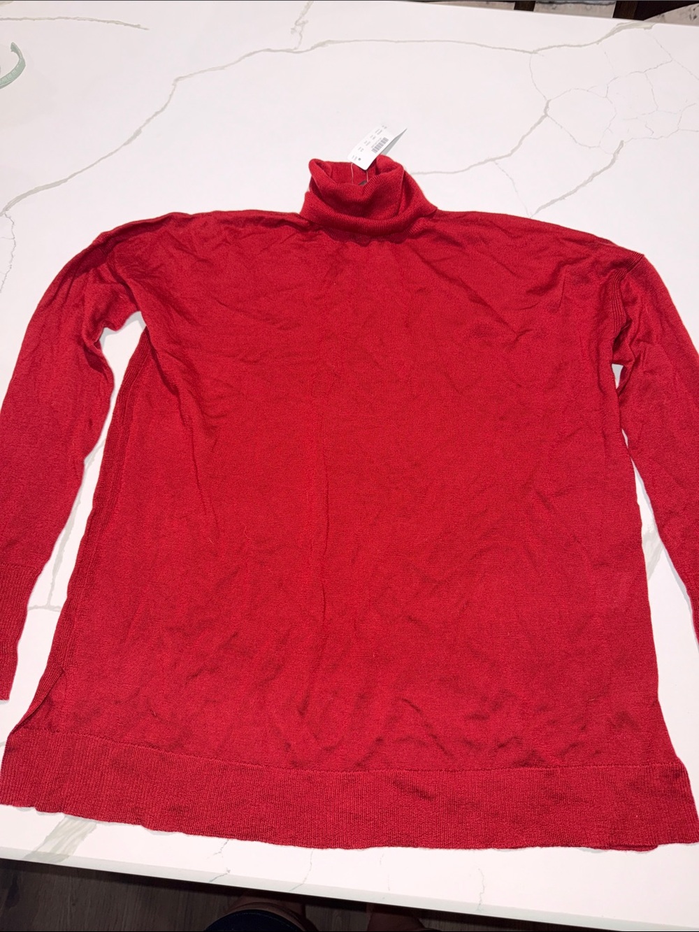 J. Crew Women's Red Turtleneck Sweater